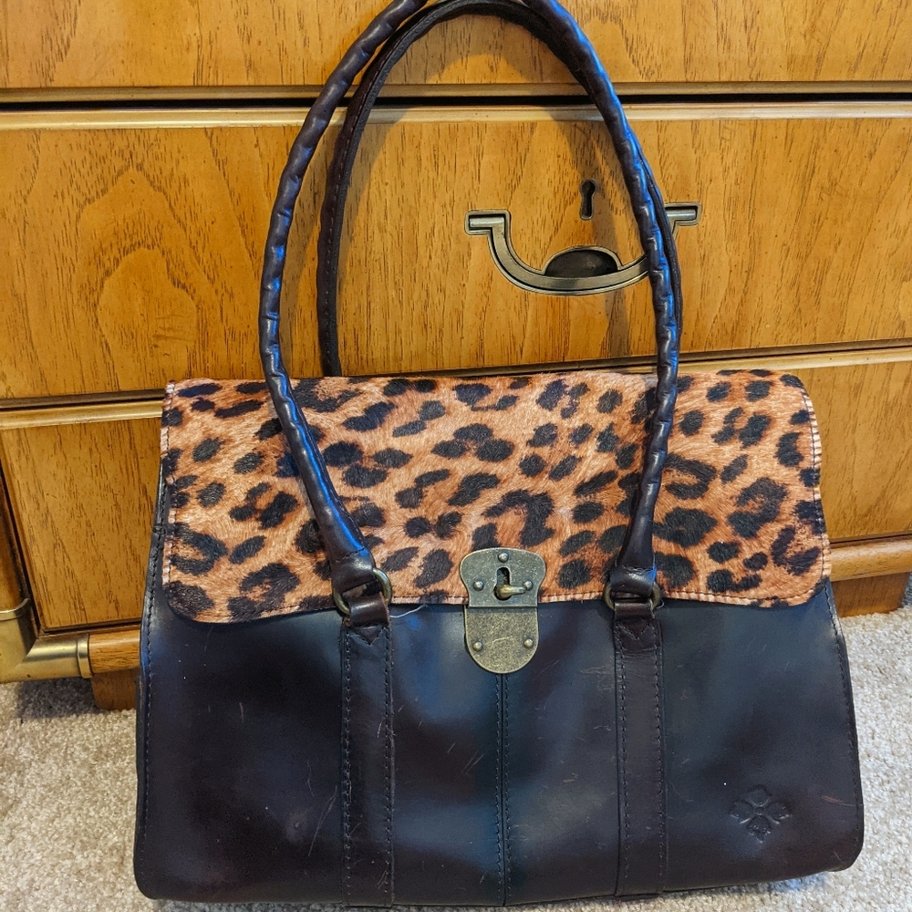 Patricia Nash Haircalf Leather Vienna Handbag